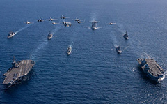 Carrier Strike Group 25, George Washington Carrier Strike Group, HMS Prince of Wales, ROKS Marado, JS Ise, JS Osumi, HMAS Canberra, HMAS Choules, USS Rushmore, USS San Diego, TS25